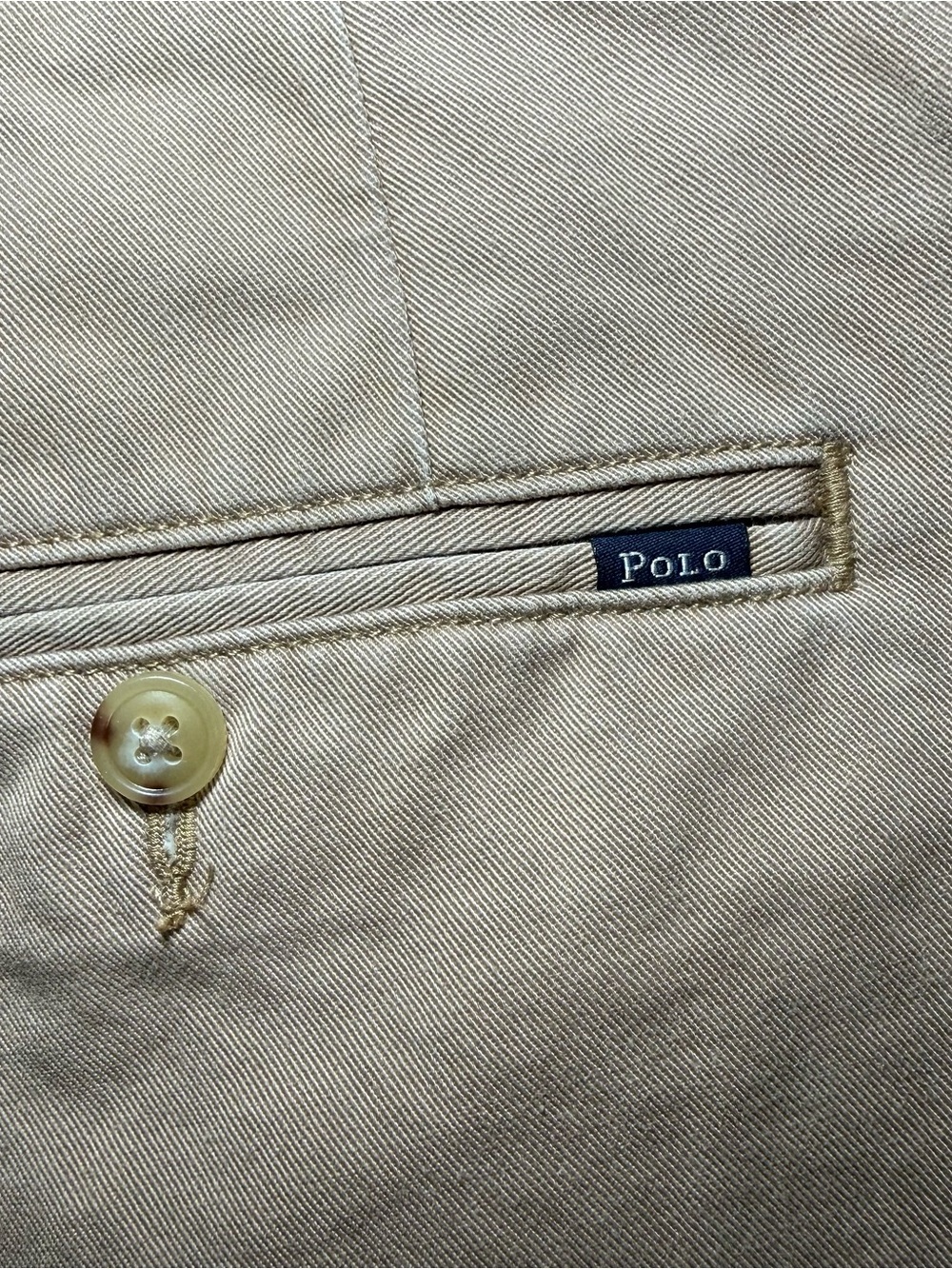 Polo Ralph Lauren Shorts Men's Khaki Size 38 Classic Fit Chino Shorts 9” Inseam - Picture 8 of 9